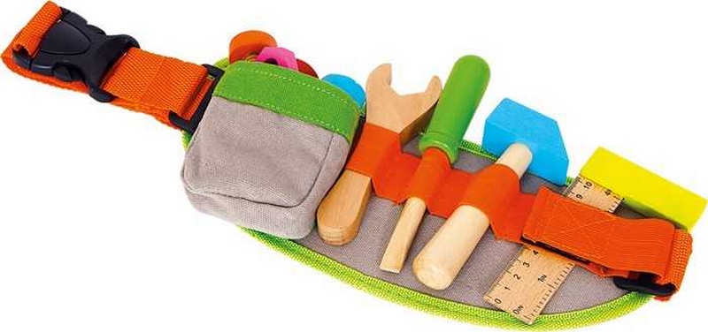 Petit pied Jouets en bois Ceinture d'outils