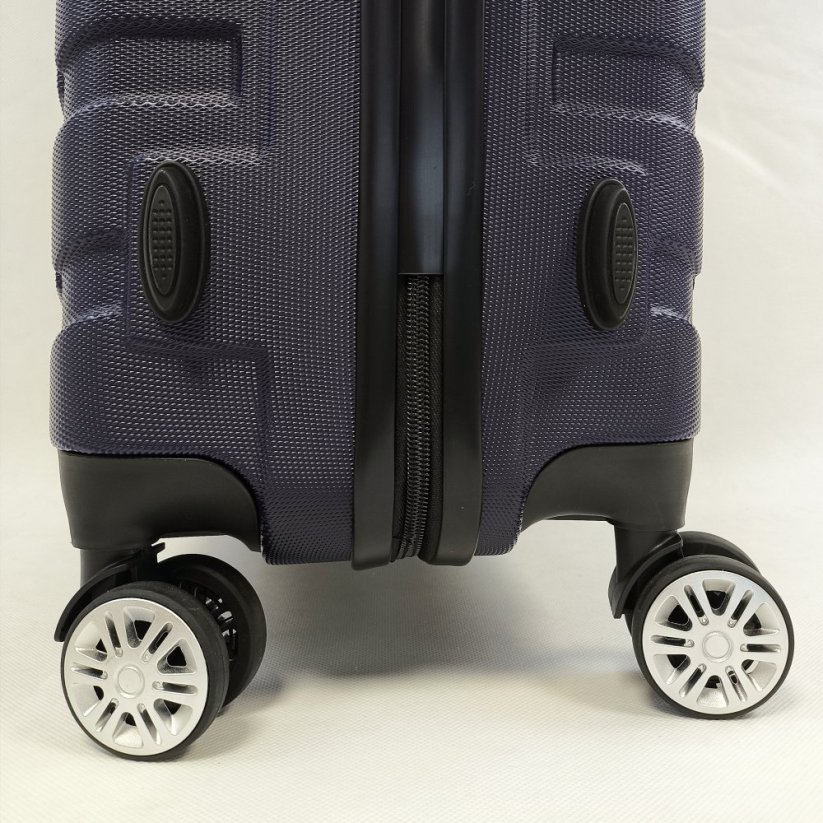 Bavy Cestovní kufr skořepinový Ribs Navy - set 3 ks