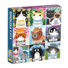 Mudpuppy Puzzle Könyves macskák 500 darab