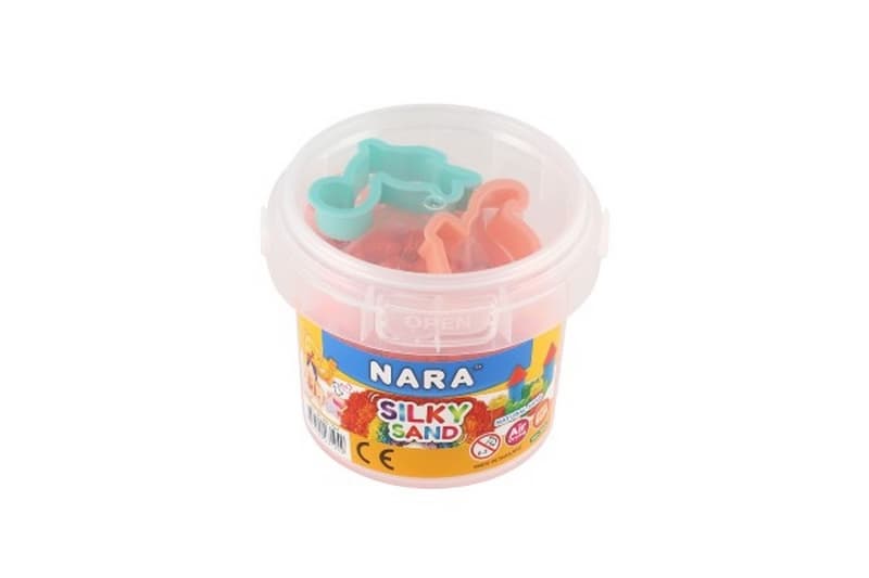 Nisip/Plasticină NARA 200g cu rigle în pahar de plastic