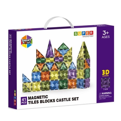 Magnetyczny zestaw do budowania Diamentowy budynek 41 szt.