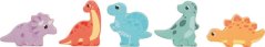 Puzzle de memorie din lemn cu picior mic Dino