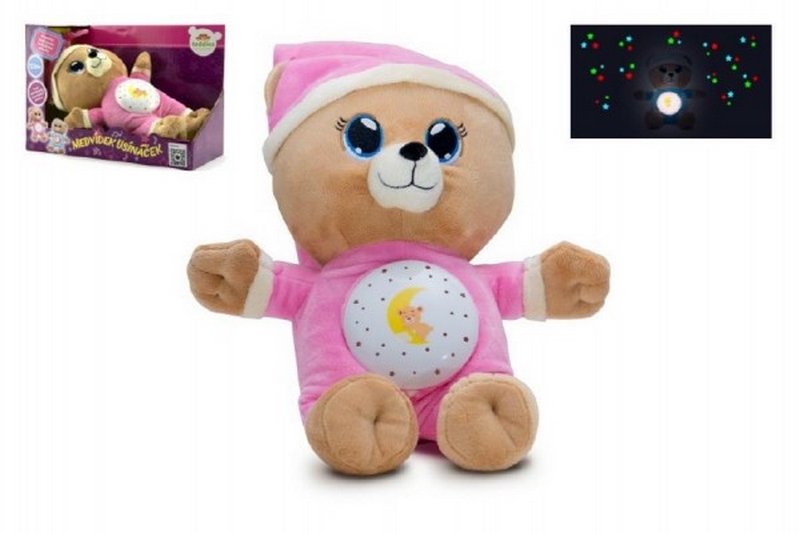 Medvedík Sleepy Pink so svetlom a zvukom