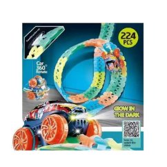 Pistă luminată cu mașină rotativă 224pcs