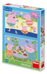 PEPPA PIG: În vacanță 2x48 Puzzle