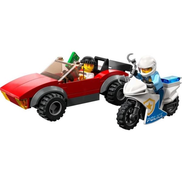 LEGO® City 60392 Urmărire de mașină cu motocicletă de poliție