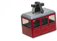 Porte-clés rouge en métal 10x7,5cm en boîte Kovap