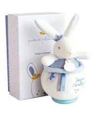 Zestaw upominkowy Doudou - Pluszowy królik marynarz grający melodię 14 cm