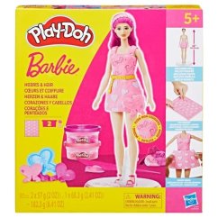 Play-Doh Barbie vlasy a srdce