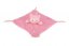 Llama mordedor sonajero peluche 25x25cm rosa en tarjeta en bolsa 0+