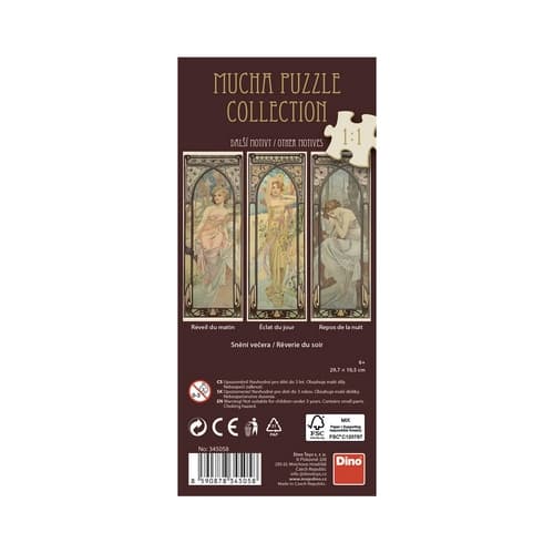 Alfons Mucha – Snění večera 75 panoramic Puzzle