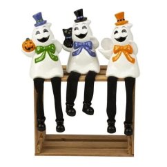 Halloweeni nevető szellem lógó lábakkal