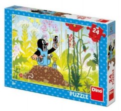 Puzzle Cârtița în pantaloni 24 piese 26x18cm în cutie 27x19x4cm