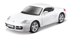 Bburago - Samochody HOBBY, Porsche Cayman S, biały, 1:32