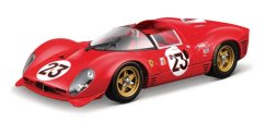 Bburago - RACING MODEL KIT, Ferrari 330 P4 Daytona 1967, červená, 1:24