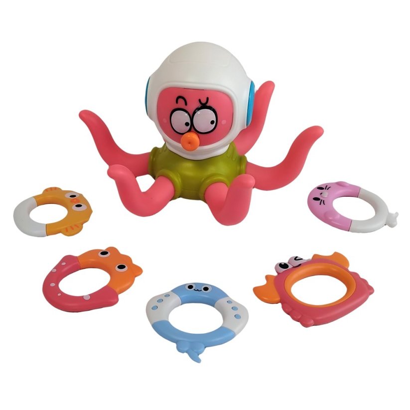 Bavytoy Chobotnice s kroužky do vany