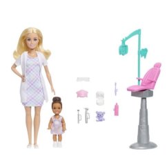 Barbie herní set povolání - zubařka blondýnka