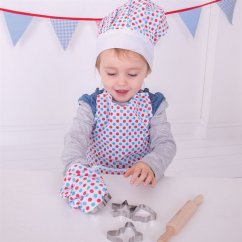Bigjigs Toys Set de cuisine avec tablier à pois