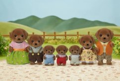 Sylvanian Families - Grande famille de labradors en chocolat