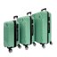 Bavy Cestovní kufr skořepinový Waves Light green - set 3 ks