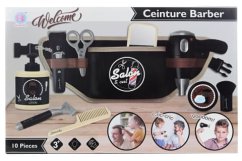 Kadeřnická barber sada s opaskem na baterie
