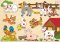 Woody Puzzle na desce - zvířata u statku