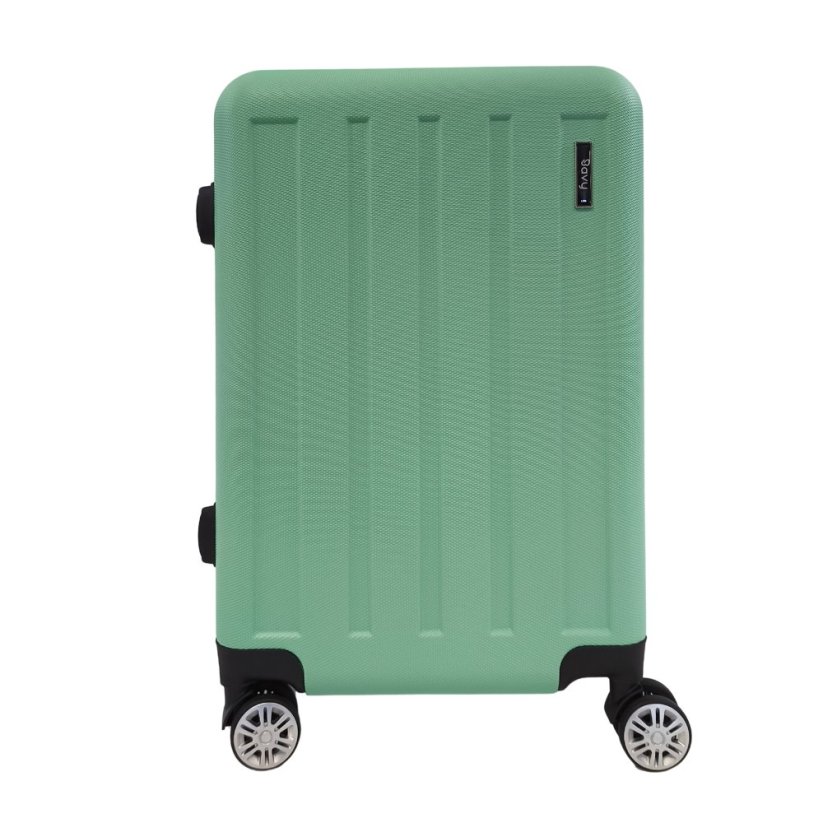 Bavy Valiză de călătorie cu carcasă rigidă 20" Stripes Light green