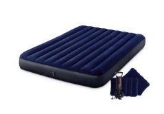 Intex 64765 Nafukovacia posteľ Standard Queen 152x203x25cm s ručnou pumpou a 2 vankúšmi