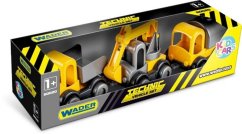 Construction de voitures Kid Cars 3pcs plastic 10cm in box 12m+ Wader