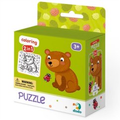 TM Toys Dodo Puzzle avec livre à colorier Teddy Bear 16 pièces