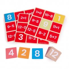 Bigjigs Toys Matematyczne bingo dodawanie i odejmowanie