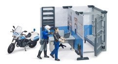 Bruder 62732 BWORLD Policajná stanica s policajtom, zločincom a motorkou