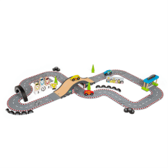 Bigjigs Rail fából készült versenypálya versenynap