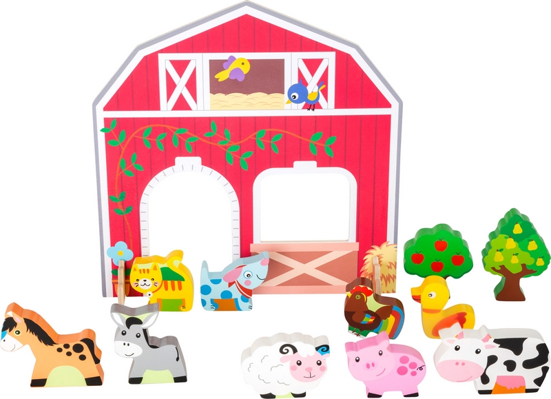 Zabawka drewniana Farma ze zwierzętami na małych nóżkach