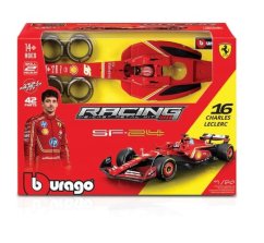 Bburago - ZESTAW MODELI WYŚCIGOWYCH, Formuła Ferrari SF24 (2024), #16 Charles Leclerc, 1:24
