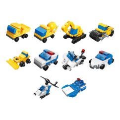 Qman Police Engineering Team 3w1 2105 zestaw 10 sztuk