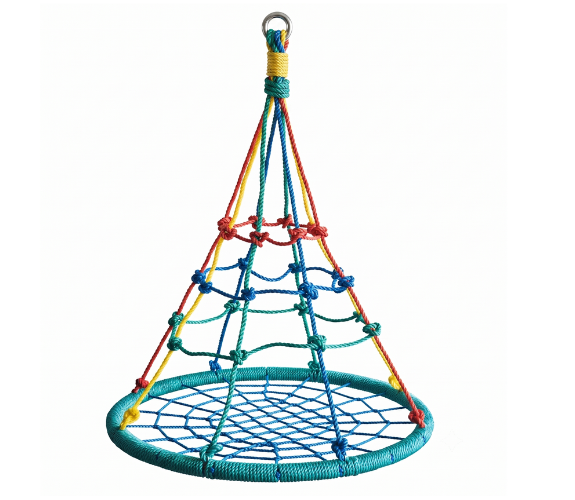 Houpací kruh teepee 100 cm barevný