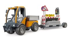 Bruder 2693 VARIO CAR - valník s  přívěsem a značkami