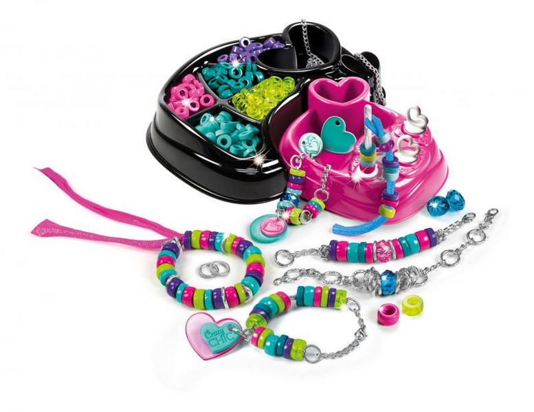 Clementoni Crazy CHIC - Set creativo - braccialetti colorati