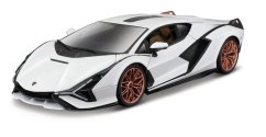 Bburago - Auta HOBBY, Lamborghini Sián FKP 37, bílá, 1:18