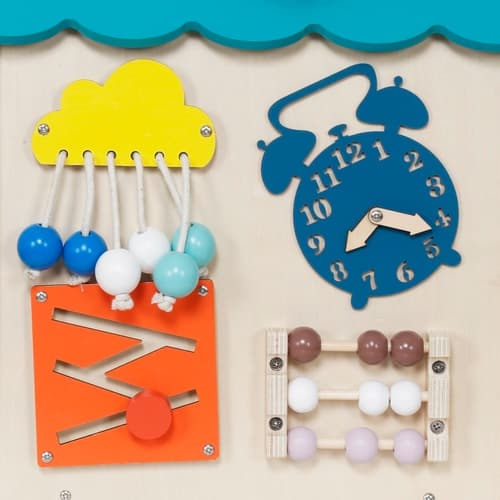 2Kids Toys Activity board Domeček tyrkysový