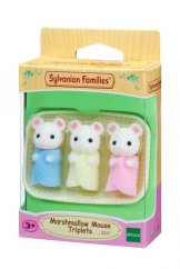 Sylvanian Families - Baby Marshmallow Mouse Trillizos