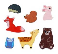 2Kids Toys Dřevěné puzzle Lesní zvířátka propojitelné