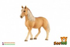 Ló hazai palomino zoot műanyag 13cm táskában