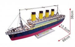 Woodcraft Casse-tête 3D en bois Titanic