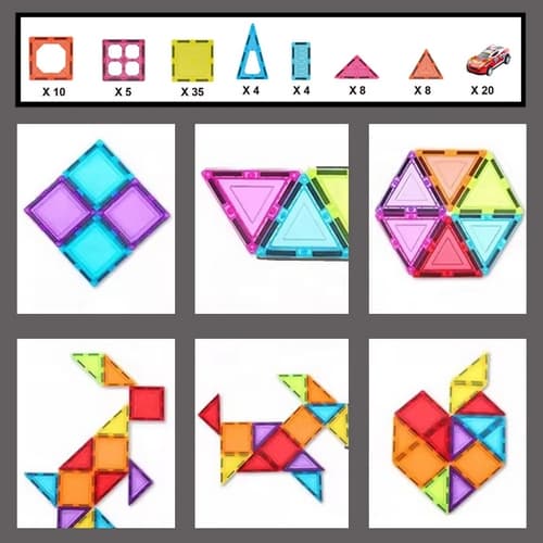 Magnetická stavebnice Garáž 94 ks