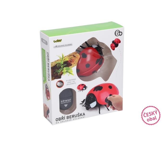 Control remoto RC gigante Ladybug 9 cm - Embalaje checo