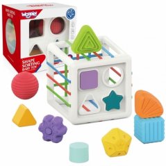 Puzzle senzorial pentru copii cu forme colorate 11 buc.