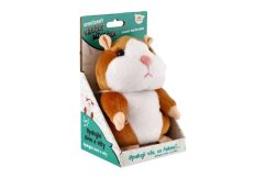 Hamsterul Mireček care repetă cuvintele, pluș 18 cm, cu baterii