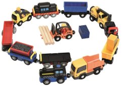 Set de vehicule cu șină de tren 2Kids Toys